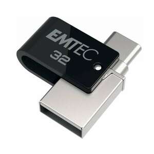 Pen Drive 32GB Emtec T260C Mobile and Go Type-C USB 3.2 fekete (ECMMD32GT263C) (ECMMD32GT263C) kép