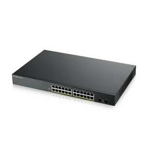 ZyXEL GS1900-24EP 12port GbE LAN + 12port PoE LAN (130W) smart menedzselhető switch kép