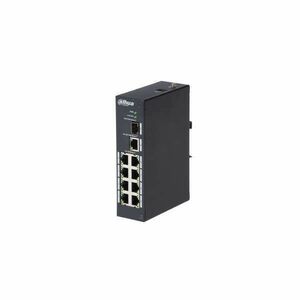 Dahua switch - PFS3110-8T (8x 100Mbps + 1x 1Gbps + 1x SFP, L2; ipari kivitel; 12VDC) kép