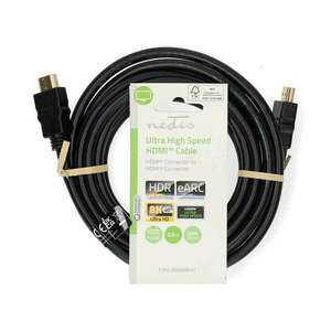 Ultra High Speed ​​HDMI ™ kábel | HDMI™ Csatlakozó | HDMI™ Csatlakozó | 8K@60Hz | 48 Gbps | 3.00 m | Kerek | 6.7 mm | Fekete | Label kép