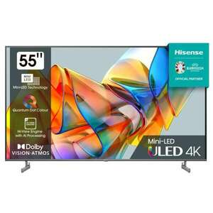 Hisense 55U6KQ 4K UHD Smart MiniLED Televízió, 139 cm, HDR10+, Dolby Vision kép