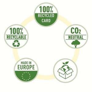 Esselte No.1 A4 75mm zöld CO2 semleges környezetbarát iratrendező kép