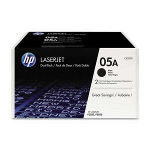 HP CE505D (05A) 2-pack Black toner kép