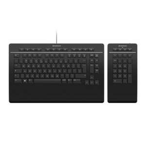 3Dconnexion Keyboard Pro with Numpad billentyűzet USB + RF Wireless + Bluetooth QWERTY Nemzetközi amerikai Fekete kép