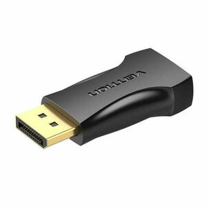 Adapter HDMI szellőző aljzatú HDMI-dugós kijelzőport, 4K@30Hz, 1) fekete (HBPB0) kép