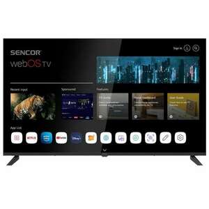 Sencor SLE 50US801TCSB 4K UHD Smart LED Televízió, 126 cm, webOS, AI ThinQ kép