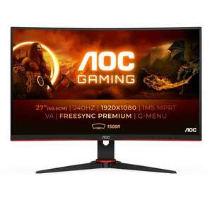 AOC C27G2ZE ívelt Gaming 240Hz VA Monitor, 27", 1920x1080, 16: 9, 300cd/m2, 0, 5ms, 2xHDMI/DisplayPort kép