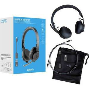 Logitech Zone 900 Headset Vezeték nélküli Fejpánt Irodai Bluetooth Grafit kép