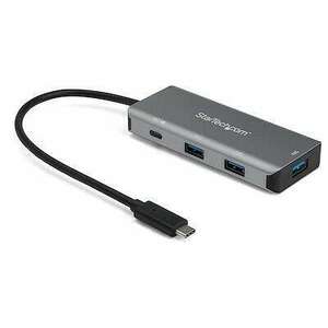 StarTech.com HB31C3A1CPD3 hálózati csatlakozó USB 3.2 Gen 2 (3.1 Gen 2) Type-C 10000 Mbit/s Fekete, Szürke (HB31C3A1CPD3) kép