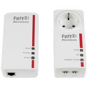 AVM FRITZ!Powerline 1260E WLAN Set 1200 Mbit/s Ethernet/LAN csatlakozás Wi-Fi Fehér kép