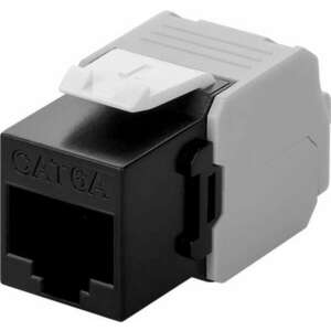 Goobay 90692 RJ45 CAT6a Keystone Modul - Fekete kép