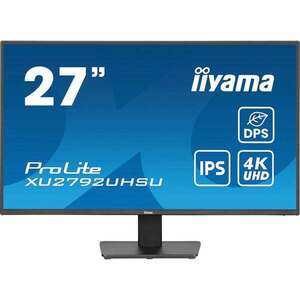 iiyama ProLite XU2792UHSU-B6 számítógép monitor 68, 6 cm (27") 3840 x 2160 pixelek 4K Ultra HD LED Fekete (XU2792UHSU-B6) kép