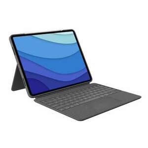 Logitech Combo Touch Apple iPad Pro 12.9" Billentyűzetes tok (Német) - Szürke kép