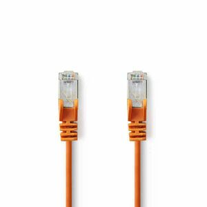 Cat 5e kábel | SF/UTP | RJ45 (8P8C) Dugasz | RJ45 (8P8C) Dugasz | 1.50 m | Kerek | PVC | Narancs | Műanyag Zacskó kép