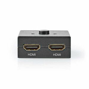 HDMI ™ Switch | 3-Port port(s) | 1x HDMI™ Bemenet / 2x HDMI™ Bemenet | 1x HDMI™ Kimenet / 2x HDMI™ Kimenet | 4K@60Hz | 6 Gbps | Fém | Antracit kép