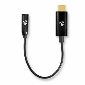 Nedis CCBW65950BK015 audio kábel 0, 15 M 3.5mm USB C-típus Fekete kép