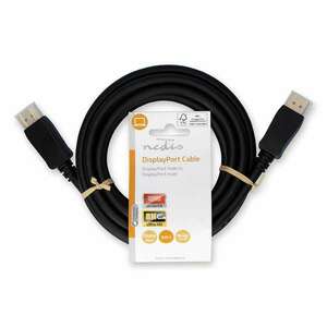 DisplayPort kábel | DisplayPort Dugasz | DisplayPort Dugasz | 8K@60Hz | Nikkelezett | 3.00 m | Kerek | PVC | Fekete | Label kép