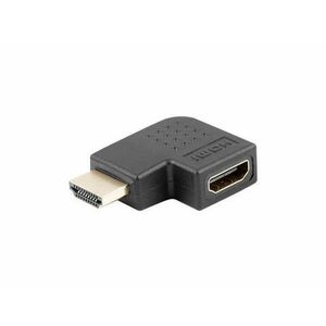 LANBERG HDMI(M)-&gt;HDMI(F) ADAPTER BALRA SZÖGBEN FEKETE kép