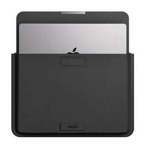 INVZI Leather Case / Cover with Stand Function for MacBook Pro/Air 13"/14" (Black) kép