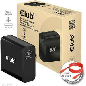 Club3D Ladegerät 1xUSB Typ C, PD 140W retail (CAC-1914EU) kép