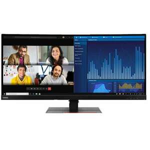 Lenovo ThinkVision P34w-20 LED display 86, 7 cm (34.1") 3440 x 1440 pixelek Wide Quad HD Fekete (63F2RAT3EU) kép