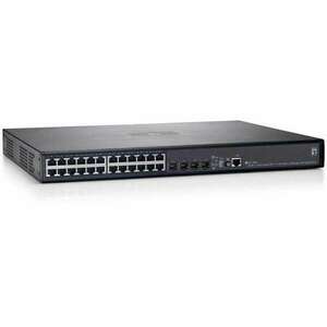 LevelOne GTL-2691 hálózati kapcsoló Vezérelt L3 Gigabit Ethernet (10/100/1000) Fekete (GTL-2691) kép