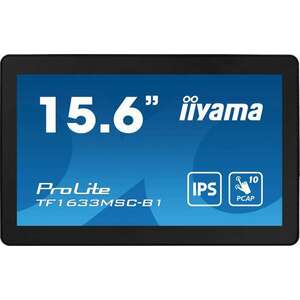 iiyama ProLite TF1633MSC-B1 számítógép monitor 39, 6 cm (15.6") 1920 x 1080 pixelek Full HD Érintőképernyő Fekete kép