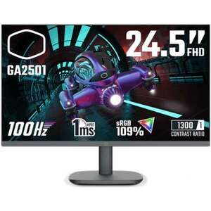 Cooler master monitor gaming 24, 5" ga2501, 100hz, fhd 1920x1080, adaptive sync, 1xhdmi1.4/1xvga CMI-GA2501-EU kép