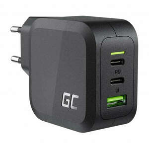 Green Cell GC PowerGaN 65W kompakt töltő laptophoz, MacBookhoz, táblagéphez, okostelefonhoz, Nintendo Switch 2x USB-C, 1x USB-A kép