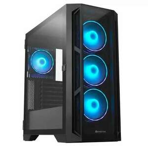 Chieftec "APEX" tok, Tower, ATX, tápegység nélkül, 4x ventilátor, USB 3.2 gen 2 Type-C x 2, USB 3.2 gen 1 x 2, USB 2.0 x 1, audio, mikrofon, RGB, PSU burkolat, 7 bővítőhely , ARGB világítás, kép