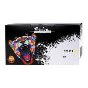 VICTORIA TECHNOLOGY CE252A Lézertoner ColorLaserJet CM3530, CP3525 nyomtatókhoz, VICTORIA TECHNOLOGY 504A, sárga, 7k kép