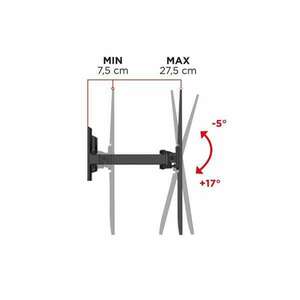 Meliconi Flatstyle FR400 (Fastblock) 40"-65" VESA 400x400 karos dönthető, forgatható fali konzol kép