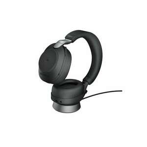 Jabra Evolve2 85 (Microsoft Teams, USB-A, Töltőállomás) Vezeték nélküli Headset Fekete kép