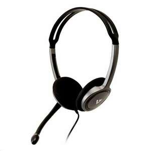 V7 Lightweight Stereo Headset mikrofonos fejhallgató fekete (HA212-2EP) (HA212-2EP) kép