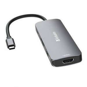 VERBATIM USB elosztó-HUB, USB-C PD/2xHDMI/3xUSB-A/SD/mSD, VERBATIM kép