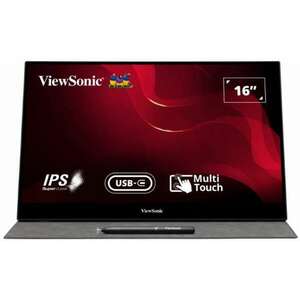 ViewSonic Portable Monitor 15, 6" - TD1655 (IPS, 16: 9, 1920x1080, 10 point Touch, 6, 5ms, 250cd/m2, miniHDMI, 2xUSB-C, tok) kép