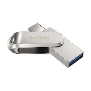 SanDisk Pendrive - 32GB Dual Drive Luxe (150MB/s, Type-C, USB 3.1 Gen 1, ezüst) kép