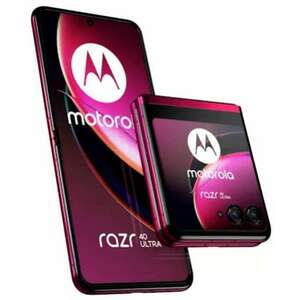 Motorola razr 40 Ultra Mobiltelefon, Kártyafüggetlen, Dual SIM, 8GB RAM, 256GB, Viva Magenta kép