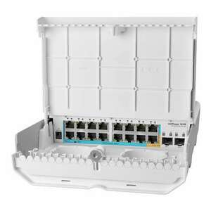 Smart Switch kültéri 16 x 10/100 Mbps (15 fordított PoE), 2 x SFP - Mikrotik kép