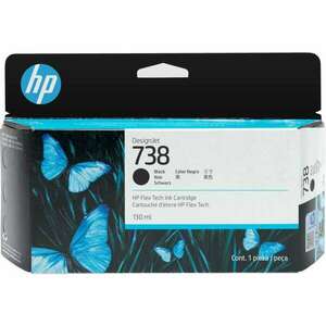 HP 738 300-ml DesignJet toner fekete (498N8A) (498N8A) kép