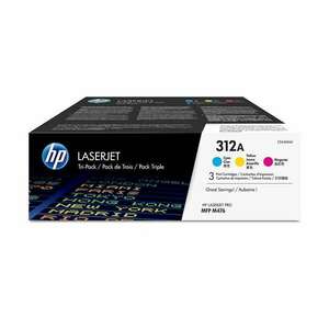 HP 312A 3 darabos LaserJet tonerkazetta ciánkék-magenta-sárga (CF440AM) (CF440AM) kép