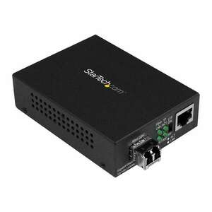 StarTech.com Multimode (MM) LC Fiber Media Converter for 10/100/1000 Network - 550m - Gigabit Ethernet - 850nm - with SFP Transceiver (MCM1110MMLC) - fiber media converter - 10Mb LAN, 100Mb LAN, GigE (MCM1110MMLC) kép