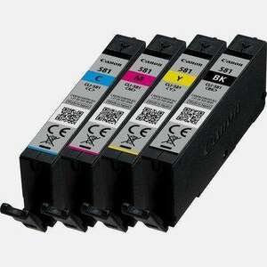 Canon CLI-581 Multipack tintapatron Eredeti Fekete, Cián, Magenta, Sárga (2103C005) kép