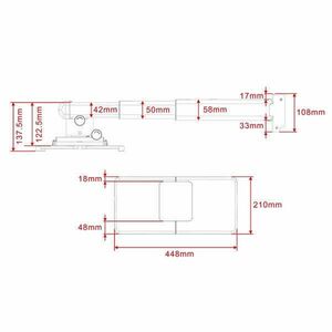 MULTIBRACKETS Projektor oldalfali konzol Short Throw Deluxe, 600-1300 mm, fehér kép