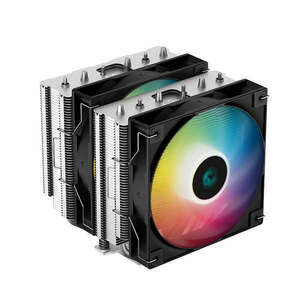 DeepCool CPU Cooler - AG620 BK ARGB (29, 4 dB; max, 115, 32 m3/h; 4pin csatlakozó, 6 db heatpipe, 12cm, PWM, LED) kép