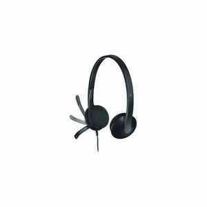 Logitech Fejhallgató - H340 Headset (USB, mikrofon, fekete) kép