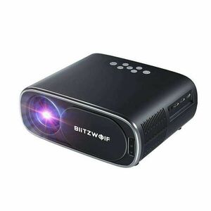 BlitzWolf BW-V4 1080p LED beamer / projector, Wi-Fi + Bluetooth (black) kép