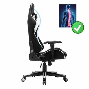 LC Power LC-GC-703BW Gaming Chair Black/White kép