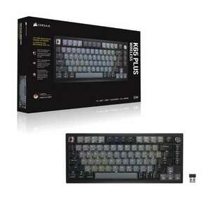 Corsair K65 PLUS WIRELESS 75 % RGB billentyűzet Játék RF Wireless + USB QWERTY Angol Fekete kép