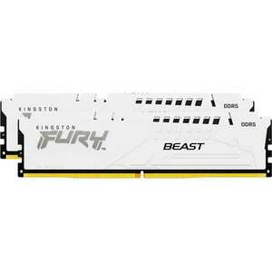 Kingston 64GB / 6400 Fury Beast White DDR5 RAM KIT (2x32GB) kép